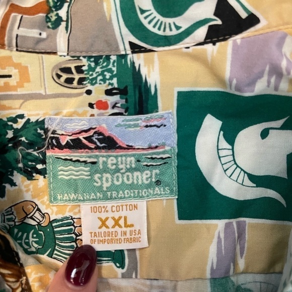 Reyn Spooner Michigan State Size XXL - Picture 2 of 5